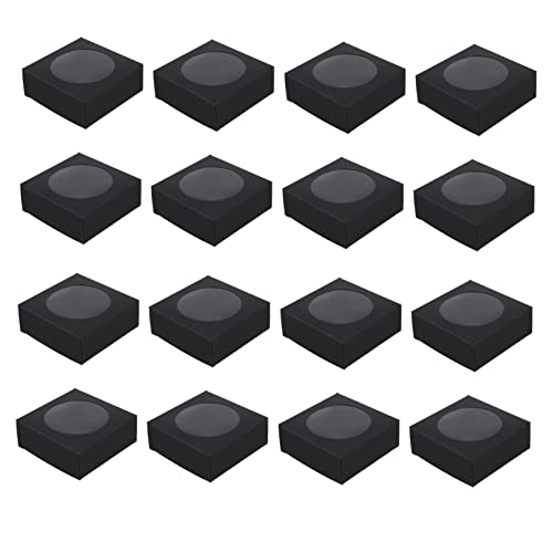 PRETYZOOM Sturdy Paper Cake Boxes Window 25 Pcs for Cupcake Cookie Wrapping Storage