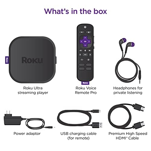 image for Roku Ultra | The Ultimate Streaming Device 4K/HDR/D. Vision/Atmos, Rec