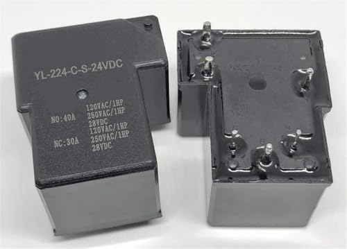 Relé YL-224-CS-24VDC con alta capacidad de conmutación 40A y 6 pines estables