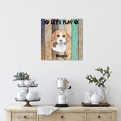Panneau bois Beagle Dog, le cadeau de pendaison idéal