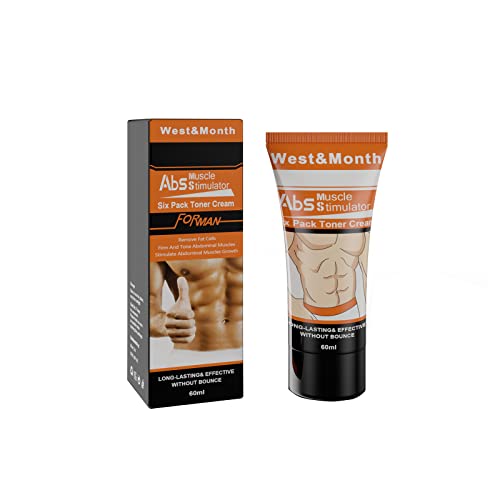 Wossei Crème de Muscles Abdominaux Sculpting CreamCrème Brûlante de Graisse crème Tonique Musculaire Anti-Graisse Abdominale Crème Minceur Naturelle Ventre, Bras et Cuisses 60 ml (Blanc) Cover