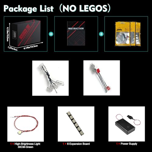 LocoLee LED Light Kit Compatible with Lego 75383 Darth Maul's Sith Infiltrator - No Models Only Light, Creative Lighting Set Accessories Compatible with LegoDarth Maul's Sith Infiltrator 75383 Set by LocoLee - Image 6