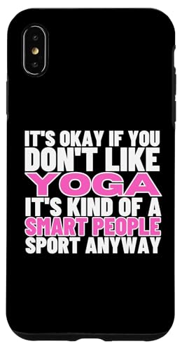 Yoga Is For Smart People �����p �������냈�K�C���X�g���N�^�[ �X�}�z�P�[�X iPhone XS Max �p