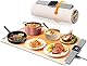 Warming Plate Wärmeplatte für Speisen, Buffetwärmer mit 5 Temperatureinstellungen und 4-Stunden-Timer, Tragbare Schnelle Heizmatte für Partys, Buffets, den Täglichen Gebrauch zu Hause