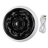 Difusor de aceite esencial en forma de llama de 360 ml, humidificador de niebla fría con luz LED de 7 colores, apagado automático, para decoración del hogar, oficina, dormitorio, material ABS + PP