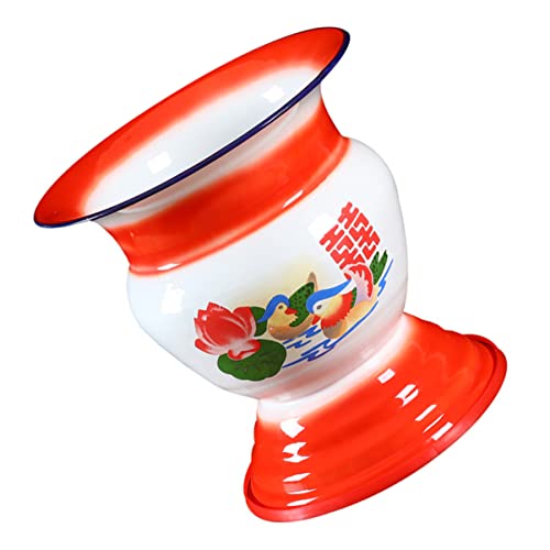 HEALEEP 1 pieza Espitoon Vintage de Roja Escupidera Conveniente para Diseño Estable y Duradero para Adultos