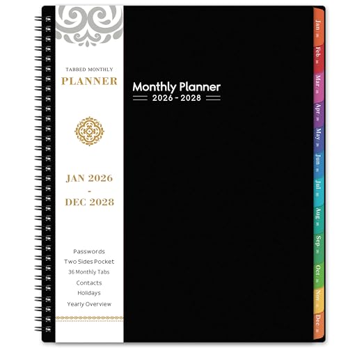 2026-2028 Monthly Planner/Calendar - 3 Year Planner 2026-2028, JAN 2026 - DEC 2028, 9