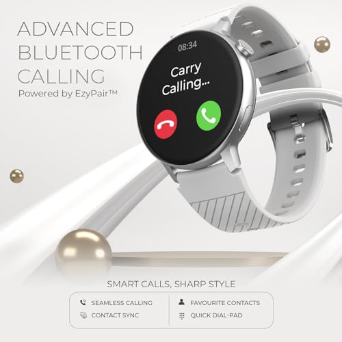 Image of beatXP Evoke Neo 1.43 inch Super AMOLED Display Bluetooth Calling Smart Watch, 466 * 466px, 800 Nits, 60Hz Refresh Rate, 100+ Sports Modes, 24 /7 Health Tracking, AI Voice Assistant, IP67