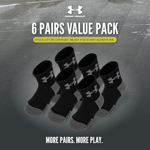 Image of Under Armour boys Multi Pack Quarter Sock