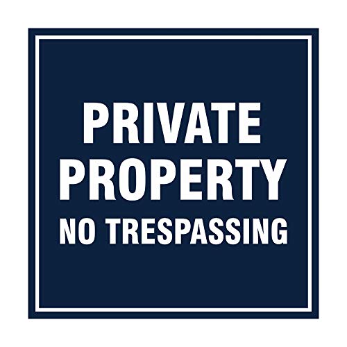 Panneau propriété privée résistant aux intempéries autocollant Signs ByLITA