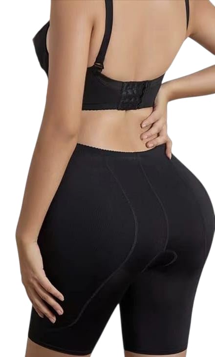 Image of Women Thigh Slimmer with mid Waist and Fake Buttocks Removable Padded's Body Sculpting Shaping Panties