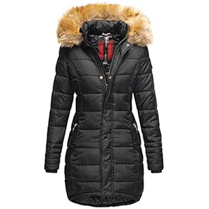 Navahoo Papaya dames winter jas, gewatteerde jas, mantel, parka, warm B374