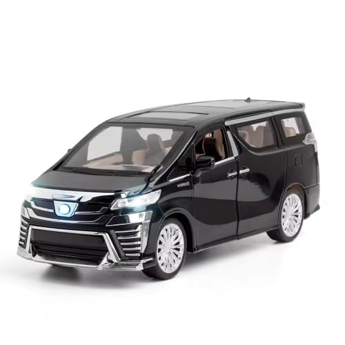 Image of FEXXA 1.24 Scale Toyo-TA VELLFIRE Exclusive Alloy Metal Pull Back Die-cast Car Model with Sound Light Mini Auto Toy for Kids Metal Model Toy Car with Sound and Light [Multicolor]