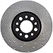 StopTech 128.63080R Sport Cross Drilled Brake Rotor; Front Right