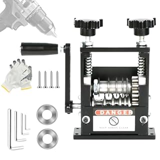Manual Wire Stripper Machine, Drill Powered Wire Stripping Machine with 6 Channels & 5 Blades for 0.12" to 0.67" Scrap Copper Wire, Hand Crank Wire Stripper Tool for DIY Cable Copper Wire Recycling