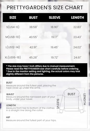 Prettygarden Women'S Crewneck Long Sleeve Sweater 2024 Fall Fashion Slouchy Knitted Pullover Top thumb #5