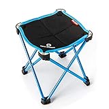 Ultralight Portable Camp Stool,Outdoor Folding Chair Made of 1680D Oxford Cloth and 7075 Aluminum Alloy,for BBQ Camping Fishing Hiking Beach,Withstand Up to 220lbs Capacity,for Adult and Kids.