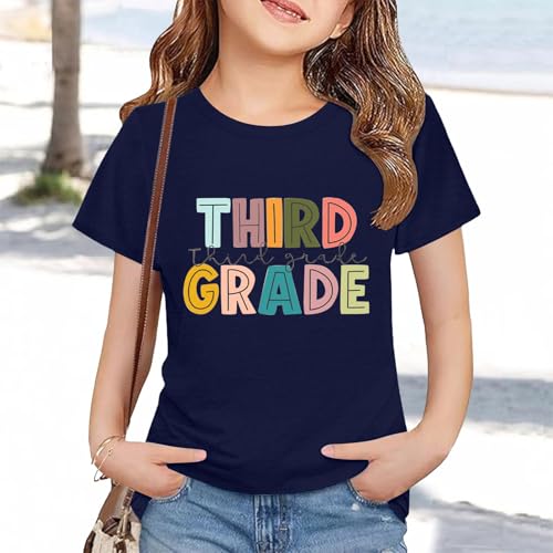 Third Grade Shirts for Kids Boys Girls First Day of School Tops Back to School Tshirts Graphic Tee Short Sleeve4