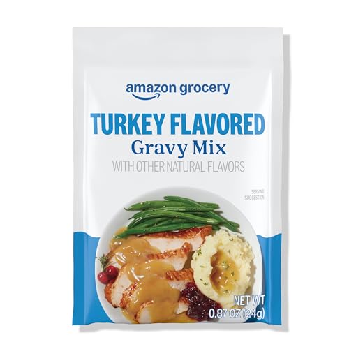 Amazon Brand - Happy Belly Turkey Flavored Gravy Mix, 0.87 ounce (Pack of 1)