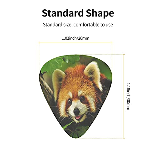 Lot de 12 médiators motif panda rouge pour guitare basse électrique et acoustique - Les Beatles, Paul McCartney, John Lennon, RIngo Starr, George Harrison Lot de 12 médiators motif panda rouge pour guitare basse électrique et acoustique – Image 5