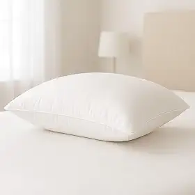 Travesseiro Pena de Ganso Fibras Importada Branco Macio Confortavel Antialergico Pluma De Ganso