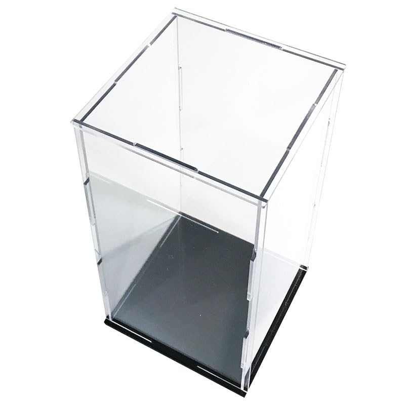 Cubo in acrilico trasparente per oggetti da collezione e statuette, scatola portaoggetti da montare, decorazione per casa e ufficio (40 x 20 x 20 cm)