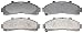 ACDelco 14D652M Advantage Semi-Metallic Front Disc Brake Pad Set with Wear Sensor
