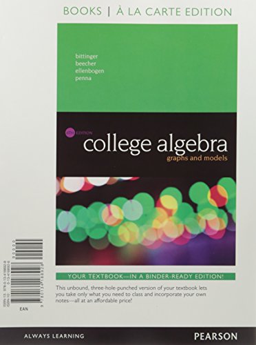 College Algebra: Graphs and Models, Books a la ... 0134264525 Book Cover