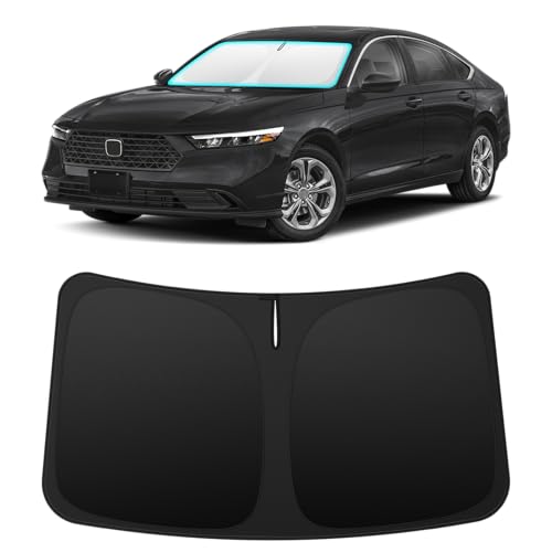 INSAUTO Custom Fit Windshield Sun Shade Accessories for Honda Accord 2023-2026 Foldable Front Window Sunshade UV & Heat Reflector Keeps Interior Cool Includes Storage Bag