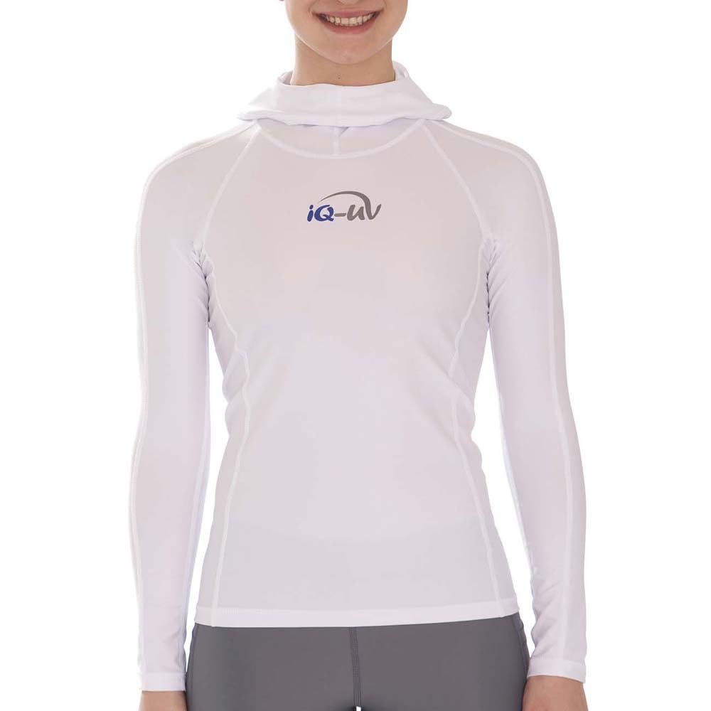 iQ-UV Hoodie Sportshirt Damen Langarm – UV Shirt für Damen für Wasser & Sport – Rash Guard mit UV-Schutz – Kapuzenshirt Langarm Sportshirt für Frauen – Ideal zum Schnorcheln und Schwimmen