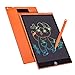 Tableta de Escritura Color Lcd 12 Pulgadas, Tablet Escritura Pantalla Colorido Infantil, Tableta Grafica Dibujo Niños Adecuada Para el Hogar, Escuela, Oficina, Cuaderno de Notas con Fundas (Orange)