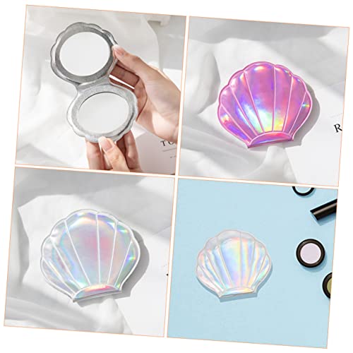 Beavorty 2Pcs Shell Makeup Mirror Wallets For Girls Handheld Mirrors Mini Magnatiles Mini Travel Mirror Shell Compact Mirror Purse Mirrors For Women Small Mirror For Makeup Foldable Mirrors #TOP1