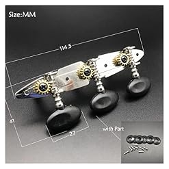 WNWN 6SET Style De Bateau Tuners De Guitare Classique Touches De Réglage Têtes De Machine Têtes Noires Bouton Noir À… - Les Beatles, Paul McCartney, John Lennon, RIngo Starr, George Harrison WNWN 6SET Style De Bateau Tuners De Guitare Classique Touches De Réglage Têtes De Machine Têtes Noires Bouton Noir À… – Image 5