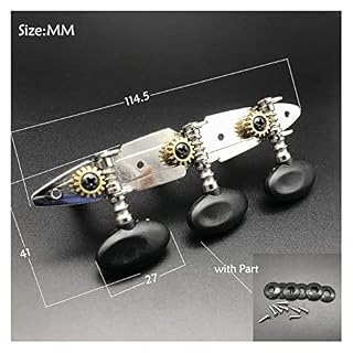 WNWN 6SET Style De Bateau Tuners De Guitare Classique Touches De Réglage Têtes De Machine Têtes Noires Bouton Noir À… - Les Beatles, Paul McCartney, John Lennon, RIngo Starr, George Harrison WNWN 6SET Style De Bateau Tuners De Guitare Classique Touches De Réglage Têtes De Machine Têtes Noires Bouton Noir À… – Image 5