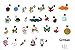 Multilingual ABC trinkets: Italian Language,1.5-3cm, 1 Object per Letter