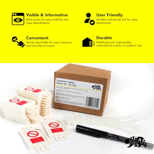 Kit d'avis de sécurité pour installations pour éviter l'utilisation de machines défectueuses - 5