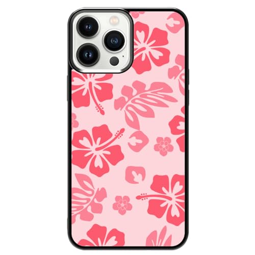 Coque iPhone 13 Pro Max 6.7 protection TPU silicone fleur hibiscus