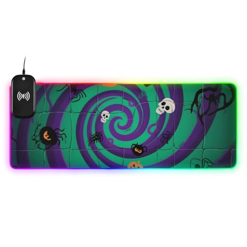 Tapis de souris pour clavier grand format idéal pour sublimer votre bureau en soirée