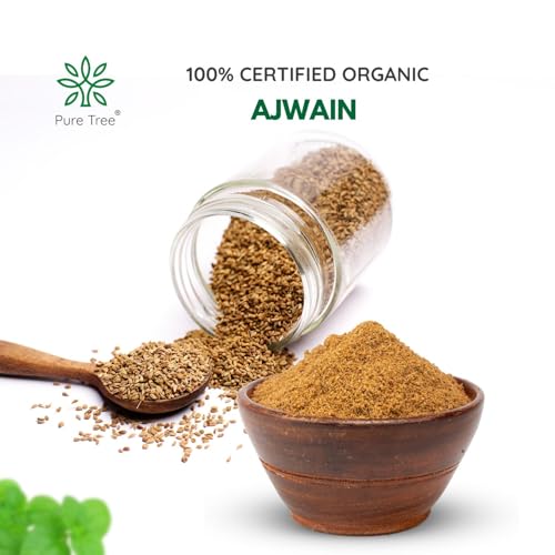 Image of Pure Tree Certified Organic Carom Seeds | 60 g | Glass Jar | Ajwain Seeds | Omam | Vamu | Ajowan | Ayamodakam Seeds Rich In Antioxidants