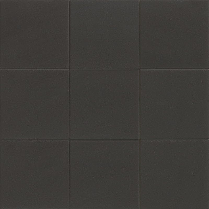 Victorian Black 20x20cm Indoor/Outdoor Path Porcelain Wall and Floor Tiles (Box of 25 Tiles)