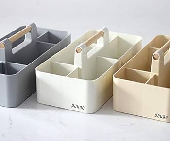 Amazon.co.jp: pauge 万能 収納 ボックス 仕切り 持ち手付き