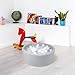 WINTECY Small Memory Foam Ball Pit for Kids, Soft Ball Pool Round Ball Pit for Toddlers Play(Balls are NOT Included)
