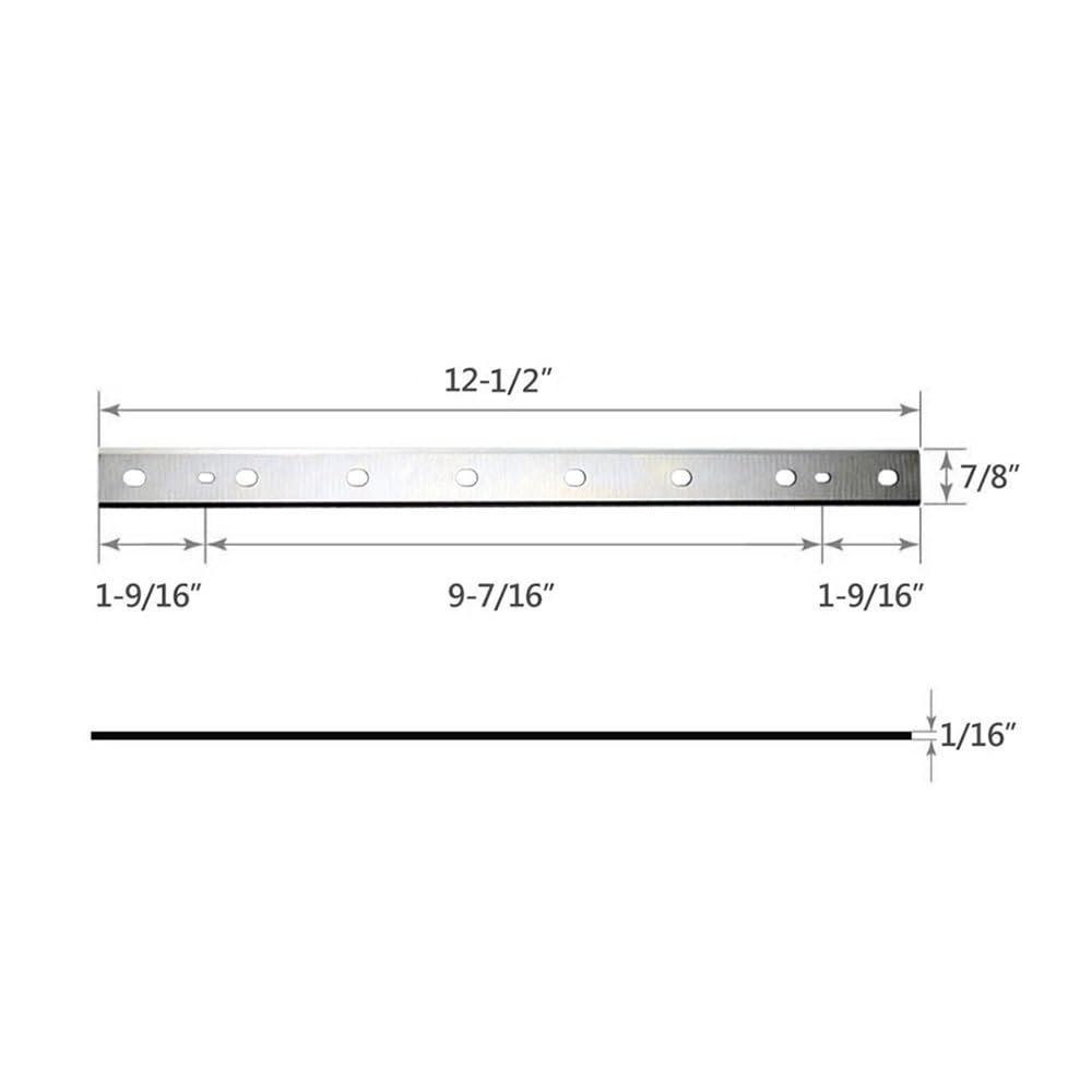 Reemplazo de cuchillas cepilladoras DW7342 de 12,5 pulgadas, for cuchillo cepillador de madera DW734 for carpintería - JUEGO DE 3