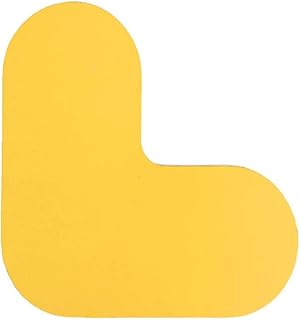 Krog Símbolo para marcar el suelo, esquina, 120 x 120 x 60 mm, 10 unidades, color amarillo