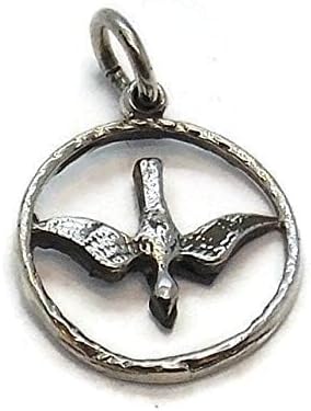 Holy Spirit Dove Pendant Charm .925 Sterling Silver