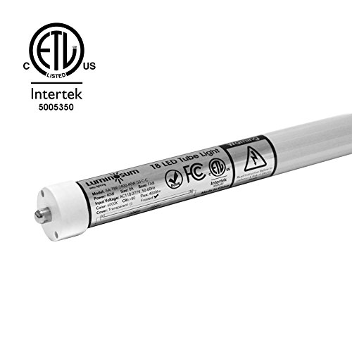 Luminosum, T8 8 Feet Led Tube Single Pin, 40W (80W Equivelant), Fa8 Base, Milky Cover, Cool White 6000K, Ac110-277V, Etl Certified, 20-Pack #TOP1