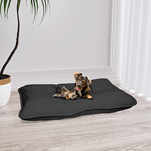 Italian Bed Linen Maxy hondenkussen gevoerd, rookgrijs, 60 x 100 cm - Afbeelding 3