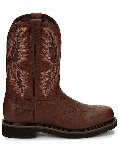 Justin Men's Superintendent Western Work Boot Soft Toe Rust Copper 14 D(M) US2