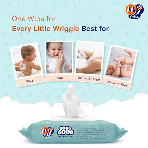 Image of SOOO GOOD Moisturizing Baby Wet Wipes | Prevents Rashes & Redness with Aloe Vera Lotion | Soft, Thick & Gentle Cleansing Wipes for Babies | Alcohol-Free | 72 Wipes X 2 Packs