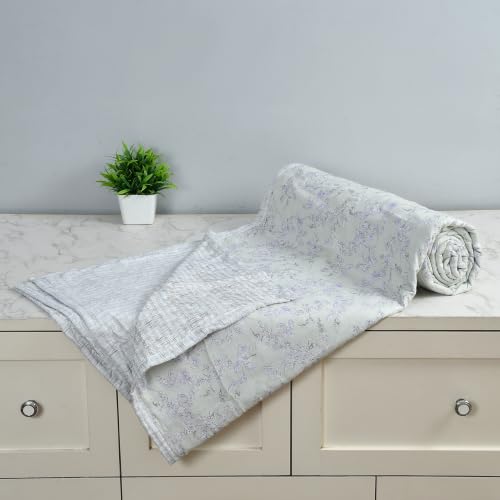 Image of Florida Cotton Double Bed All Season Reversible AC Dohar (Pista, 220x240 CM)